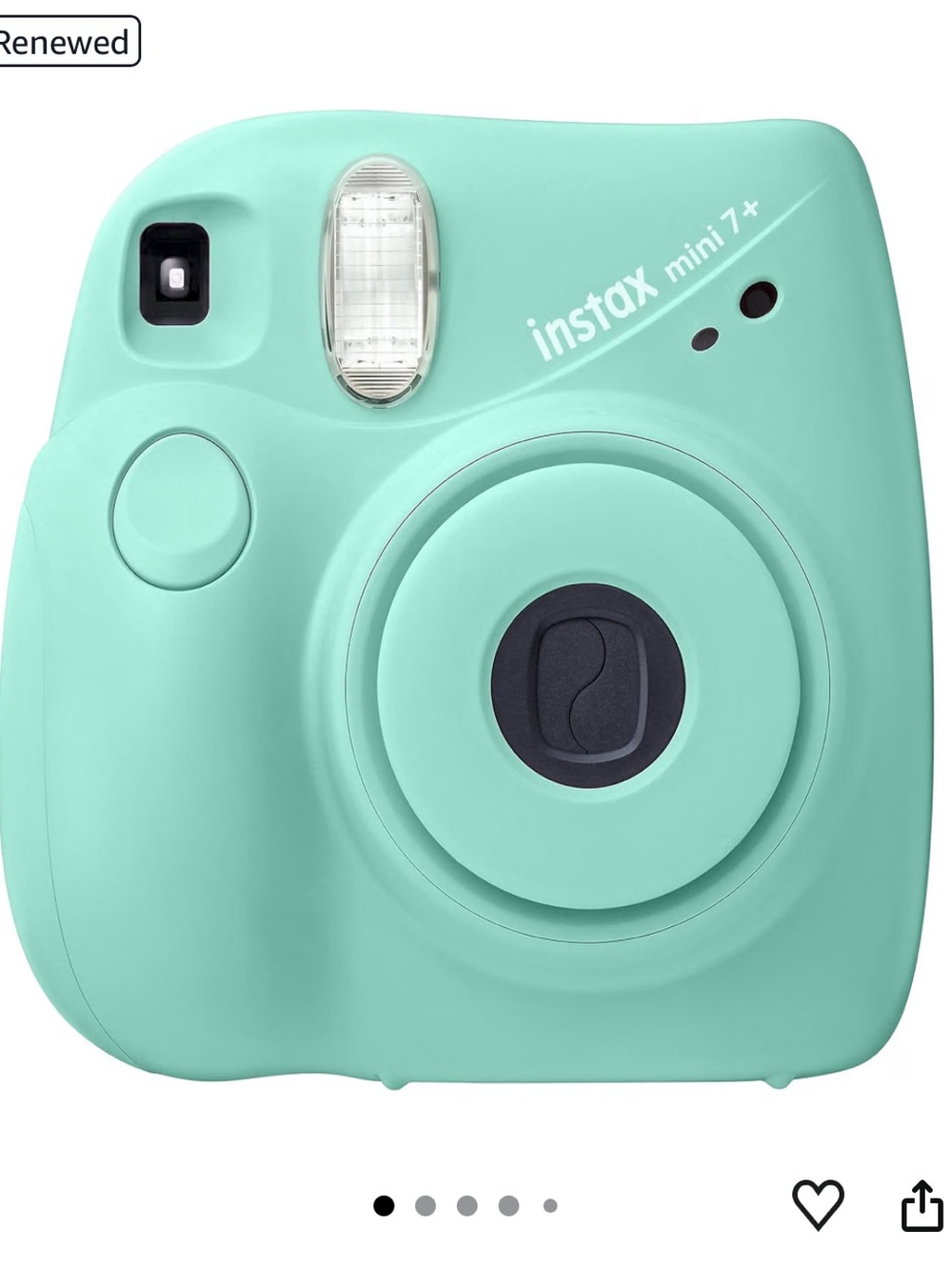 Fujifilm Instax Mini 7+ Instant Camera - Seafoam